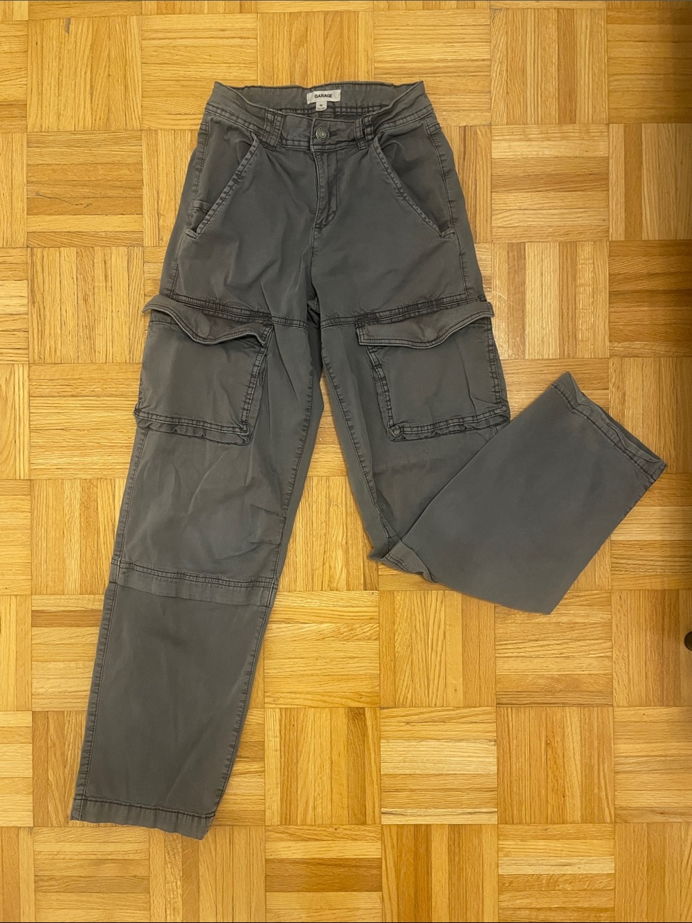 Garage Chicago Low rise Cargos - Smoked out Grey